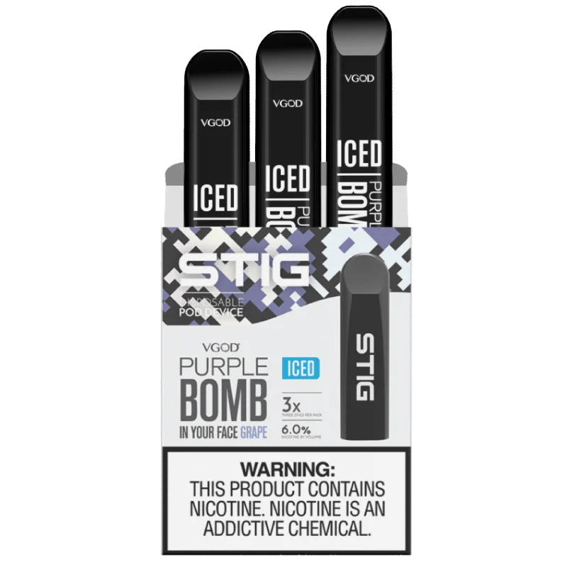 VGOD Stig Disposable – Iced Purple Bomb